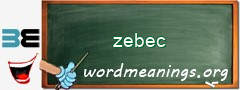 WordMeaning blackboard for zebec